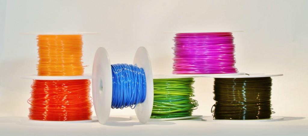 Recycled plastic 3d printer filament