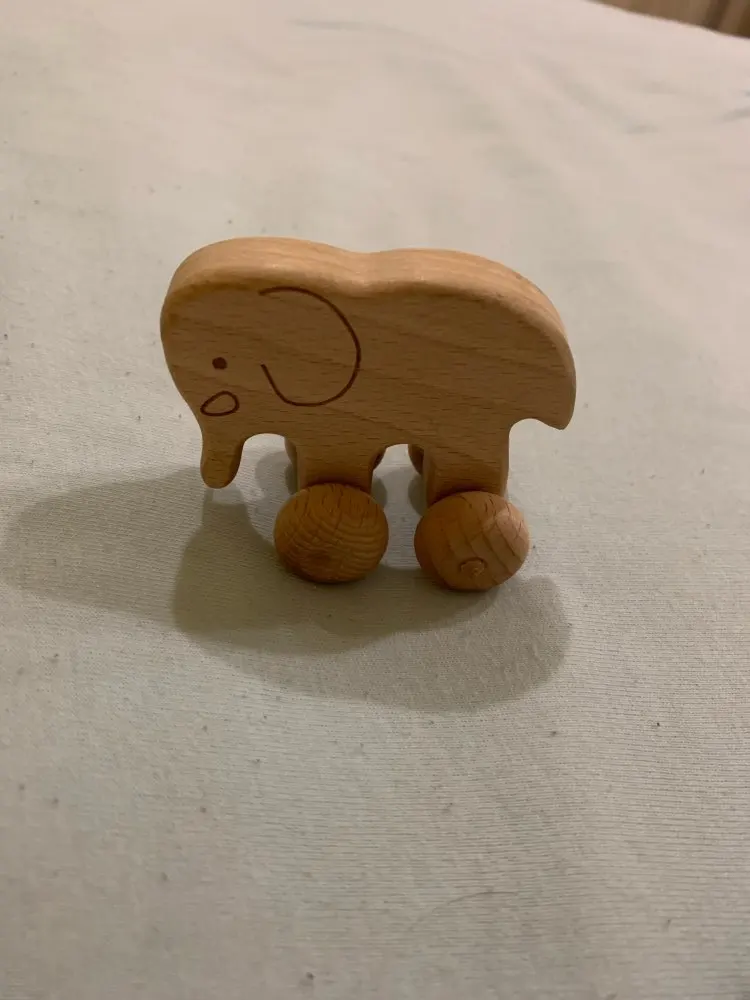 Wooden elephant 3d print