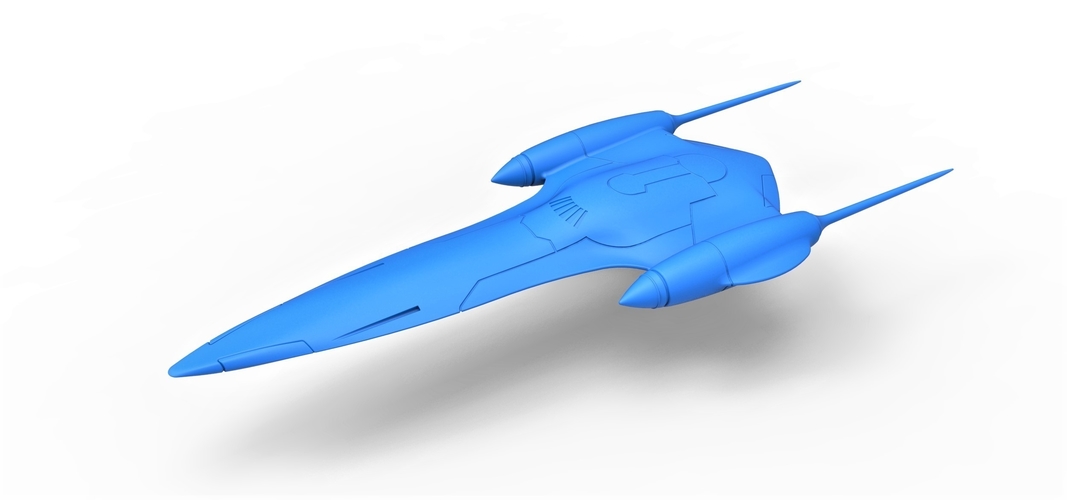 3D printed spaceship models