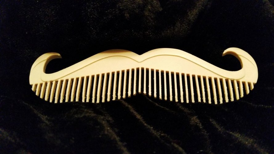 3D printed hair comb