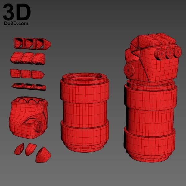 Iron man gauntlet 3d print files