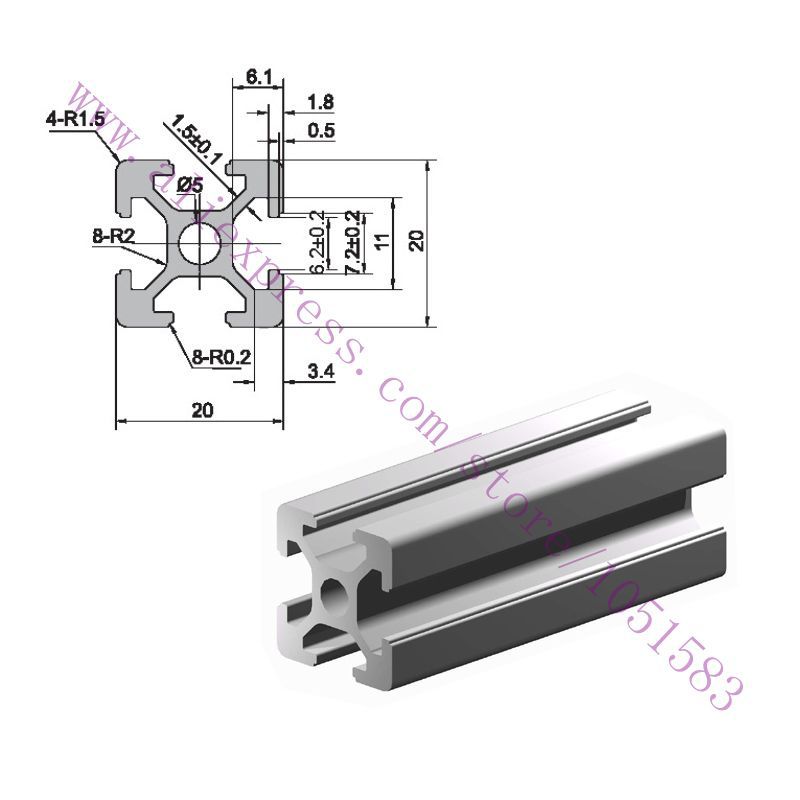 3D printer aluminium extrusion