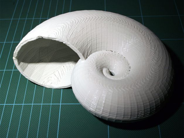 3D printed nautilus speakers