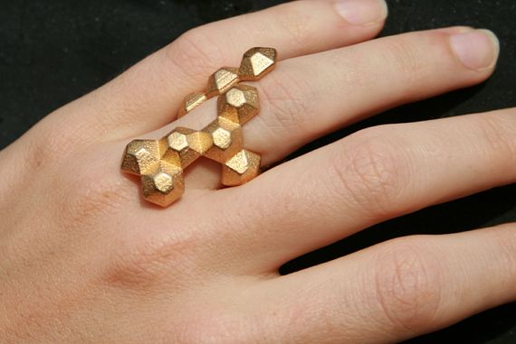 3D printing gold jewelry