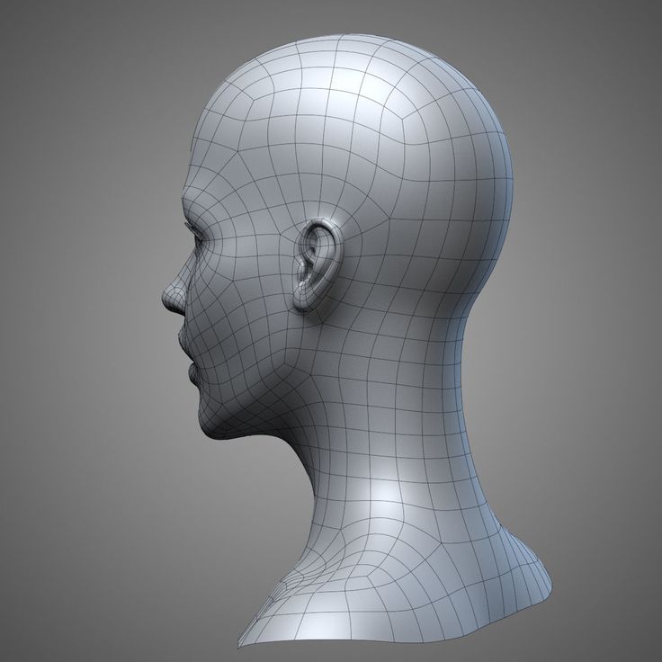 3D printer face model