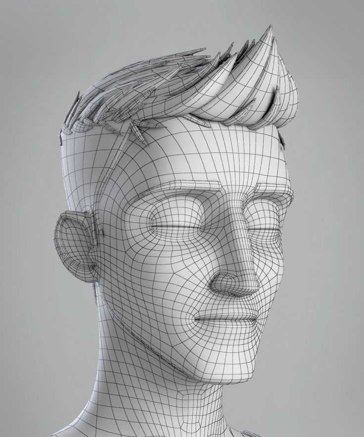 3D printer face model