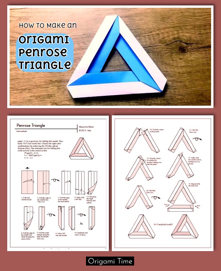 3D printed impossible triangle