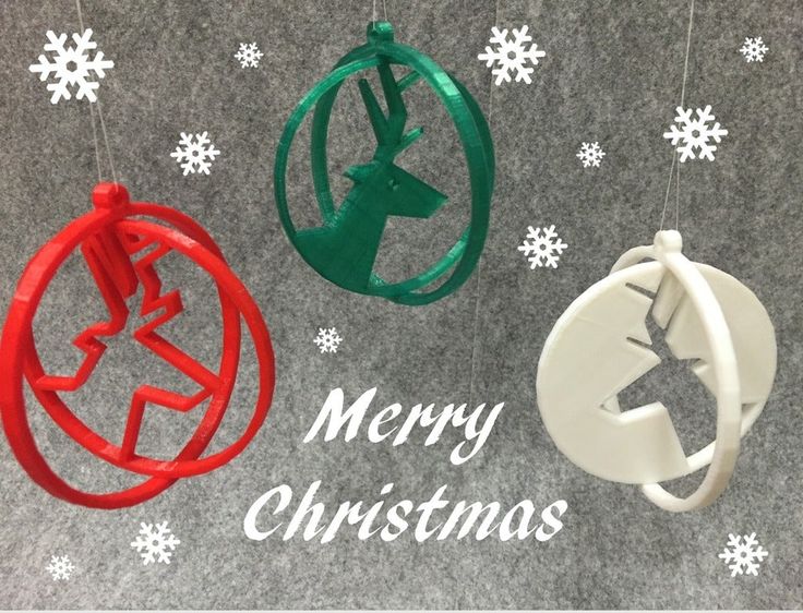 3D printer christmas decorations