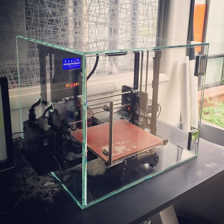 3D printing with glass bed