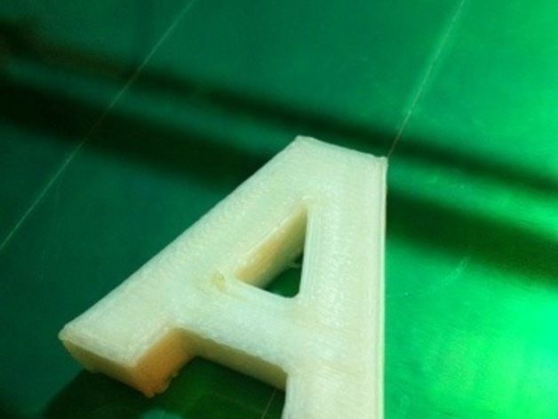 3D printing letters