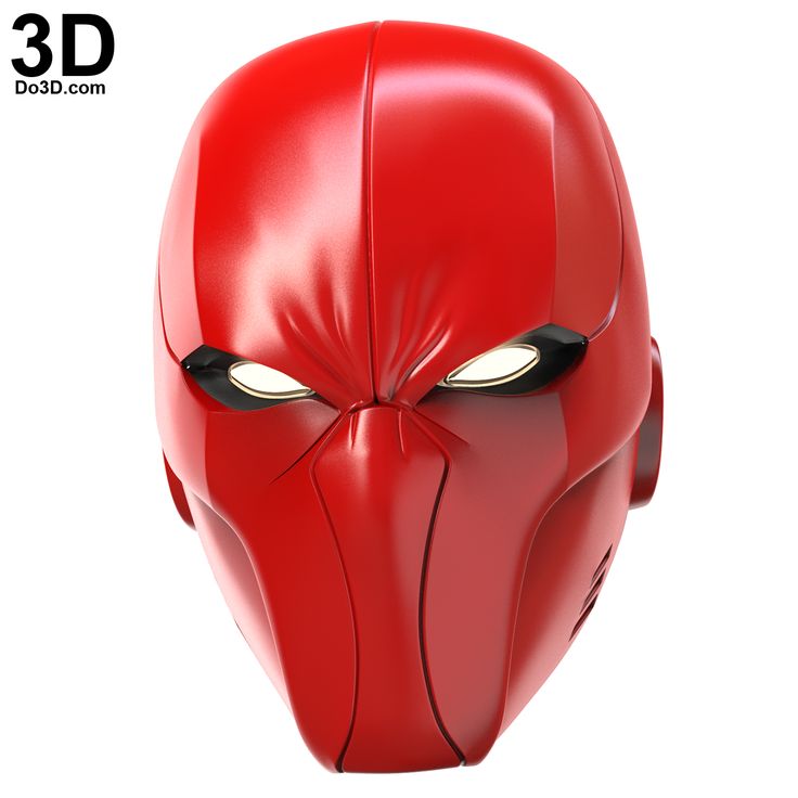 Red hood helmet 3d print