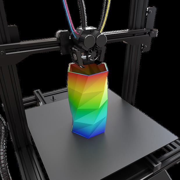 Colorful 3d printer