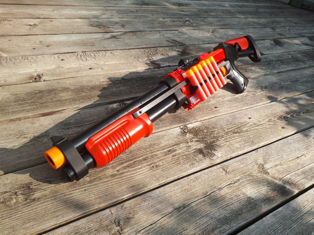 3D printed nerf gun shotgun