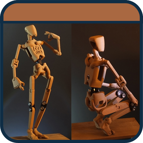 Stop motion armature 3d print