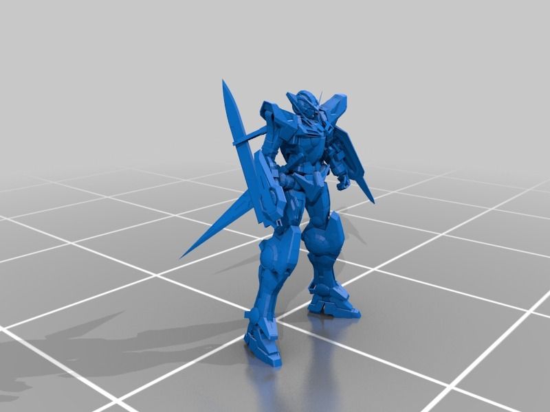 3D printed gundam models