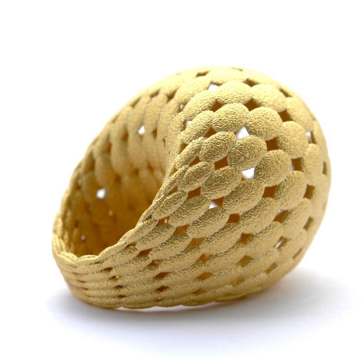 3D printed gold jewellery