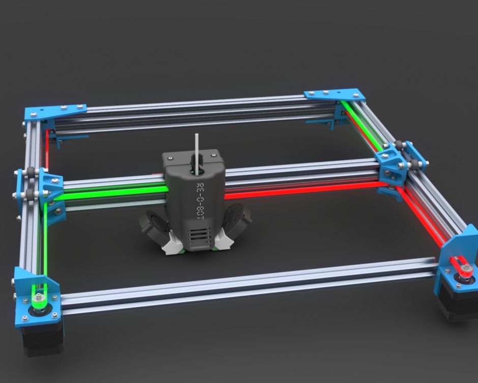 3D printer axis diagram