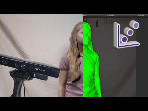 Xbox 360 kinect 3d scanner