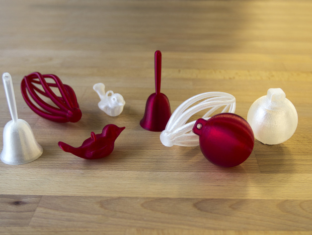 3D printed christmas ornaments files