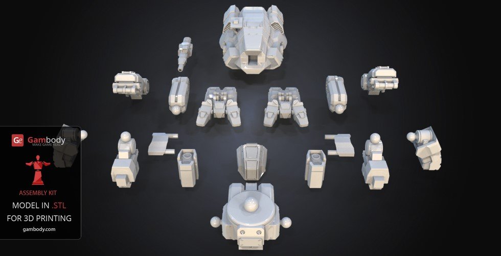 Battletech 3d print