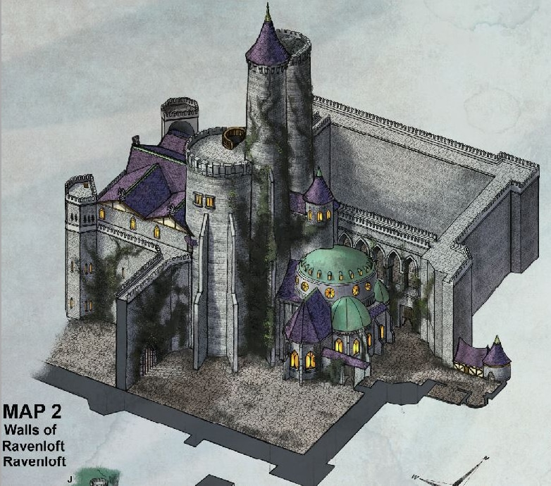 Castle ravenloft 3d print